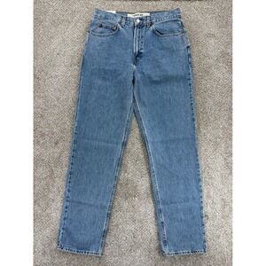 Vintage GAP Jeans Men 33x34 Blue EASY FIT Taper Antiqued Denim Y2K Deadstock NWT
